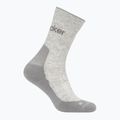 Icebreaker women's socks Merino Hike+ Light Crew blizzard heather/alloy