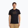 Men's T-shirt icebreaker Merino 125 Cool-Lite Sphere Tee Across The Peaks black