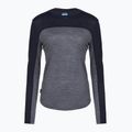 Women's longsleeve icebreaker Merino 125 Cool-Lite Sphere Tee CB midnnavy hthr/midnnavy/cb