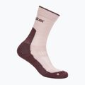 Women's socks icebreaker Merino Hike+ Light Crew pink quartz/java