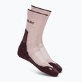 Women's socks icebreaker Merino Hike+ Light Crew pink quartz/java