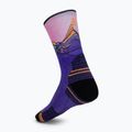 Women's socks Smartwool Hike Mountain Sunrise Print Crew deep navy 2