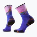 Women's socks Smartwool Hike Mountain Sunrise Print Crew deep navy