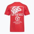Men's T-shirt Vans Stacked Hi Tee crimson haze 2