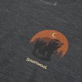 Men's T-shirt Smartwool Lunar Bear Active SS Graphic Tee charcoal heather 3