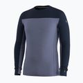 Men's thermal sweatshirt Smartwool Classic Thermal Merino Base Layer Colorblock Crew Boxed deep navy/nightfall 3