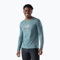 Men's longsleeve Smartwool Wander Valley Active Long Sleeve Graphic Tee dusty tea