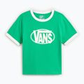 Women's T-shirt Vans Center Chest Ringer Tee vivid verdant