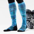 Ski socks Smartwool Ski Targeted Cushion Storm Peak Print OTC nightfall blue 2