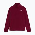 Women's fleece sweatshirt The North Face Glacier Fleece 1/4 Zip burgundy crush 4