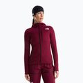 Women's trekking sweatshirt The North Face Summit Futurefleece Full Zip Hoodie burgundy crush