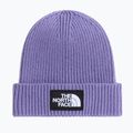 Winter hat The North Face Logo Box Cuffed grounded plum