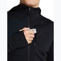 Men's trekking sweatshirt Icebreaker Merino 200 Realfleece Descender Half Zip Hoodie black 7