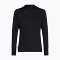 Men's trekking sweatshirt Icebreaker Merino 200 Realfleece Descender Half Zip Hoodie black 10