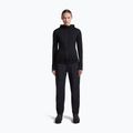 Women's trekking sweatshirt Icebreaker Merino 200 Realfleece Descender Half Zip Hoodie black 4