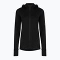 Women's trekking sweatshirt Icebreaker Merino 300 Realfleece Descender Zip Hoodie black