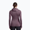 Women's trekking sweatshirt Icebreaker Merino 200 Realfleece Descender Half Zip Hoodie grey plum 3