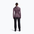 Women's trekking sweatshirt Icebreaker Merino 200 Realfleece Descender Half Zip Hoodie grey plum 5