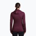 Women's trekking sweatshirt Icebreaker Merino 300 Realfleece Descender Zip Hoodie dark berry 3