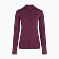 Women's trekking sweatshirt Icebreaker Merino 300 Realfleece Descender Zip Hoodie dark berry 11