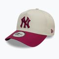 New Era WS Patch Eframe New York Yankees baseball cap light beige 3