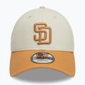 New Era WS Patch 9Forty San Diego Padres baseball cap light beige 3