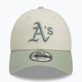 New Era WS Patch 9Forty Oakland Athletics baseball cap light beige 2