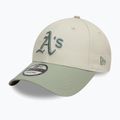 New Era WS Patch 9Forty Oakland Athletics baseball cap light beige 3