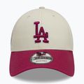 New Era WS Patch 9Forty Los Angeles Dodgers baseball cap light beige 2