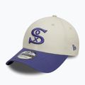 New Era WS Patch 9Forty Chicago White Sox baseball cap light beige 2