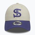 New Era WS Patch 9Forty Chicago White Sox baseball cap light beige 3