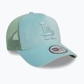 New Era Velour Trucker Los Angeles Dodgers green pstl baseball cap