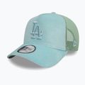New Era Velour Trucker Los Angeles Dodgers green pstl baseball cap 2