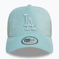 New Era Velour Trucker Los Angeles Dodgers green pstl baseball cap 3