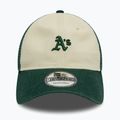 New Era 9Twenty Trucker Oakland Athletics light beige baseball cap 3