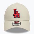 New Era Side Patch 9Forty Los Angeles Dodgers baseball cap light beige 2