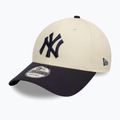 New Era Colourblock 9Forty New York Yankees baseball cap light beige 2
