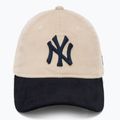 New Era Block Cord 9Twenty New York Yankees baseball cap light beige 2