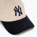 New Era Block Cord 9Twenty New York Yankees baseball cap light beige 3