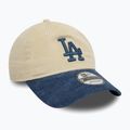 New Era Block Cord 9Twenty Los Angeles Dodgers baseball cap light beige