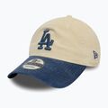 New Era Block Cord 9Twenty Los Angeles Dodgers baseball cap light beige 2