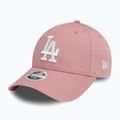 New Era League Essential 9Forty Los Angeles Dodgers dark pink baseball cap 3