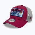 New Era MLB Patch Trucker Los Angeles Dodgers dark red baseball cap 3