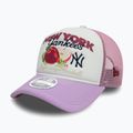New Era Fruit Graphics Trucker New York Yankees dark pink baseball cap 2