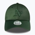 New Era Satin 9Forty Oakland Athletics baseball cap dark green 3