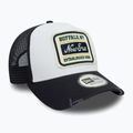 New Era NE Patch Distressed Trucker cap white