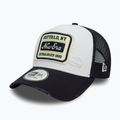 New Era NE Patch Distressed Trucker cap white 3