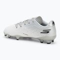 Children's football boots SKECHERS Razor 1.5 Td Jr FG white/silver 3
