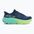 Women's SKECHERS Max Cushioning Endeavour Hallandale navy/lime running shoes 2