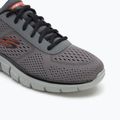 Men's shoes Skechers Track Leshur charcoal/orange 7